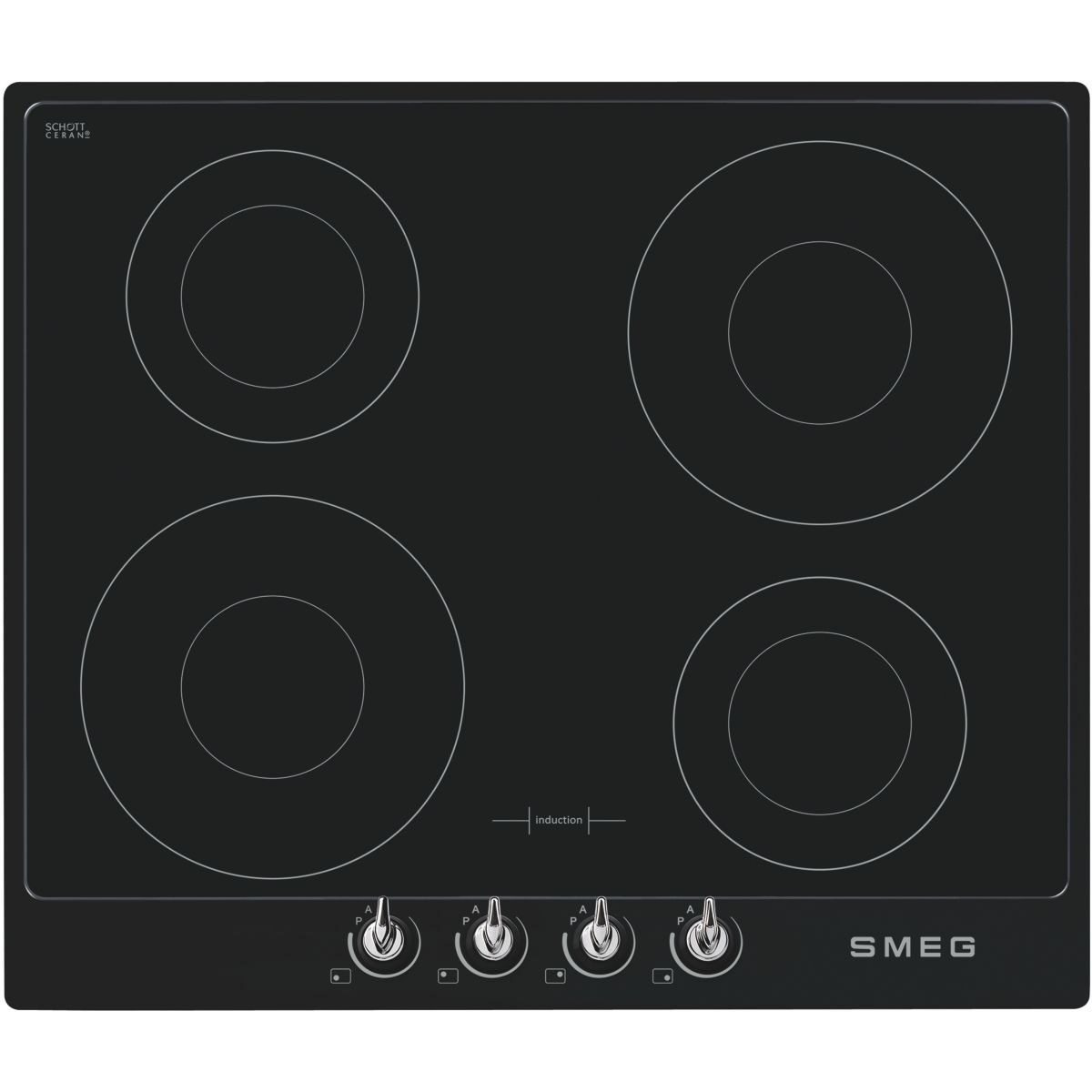 Plaque induction SI964NM Victoria noir, SMEG