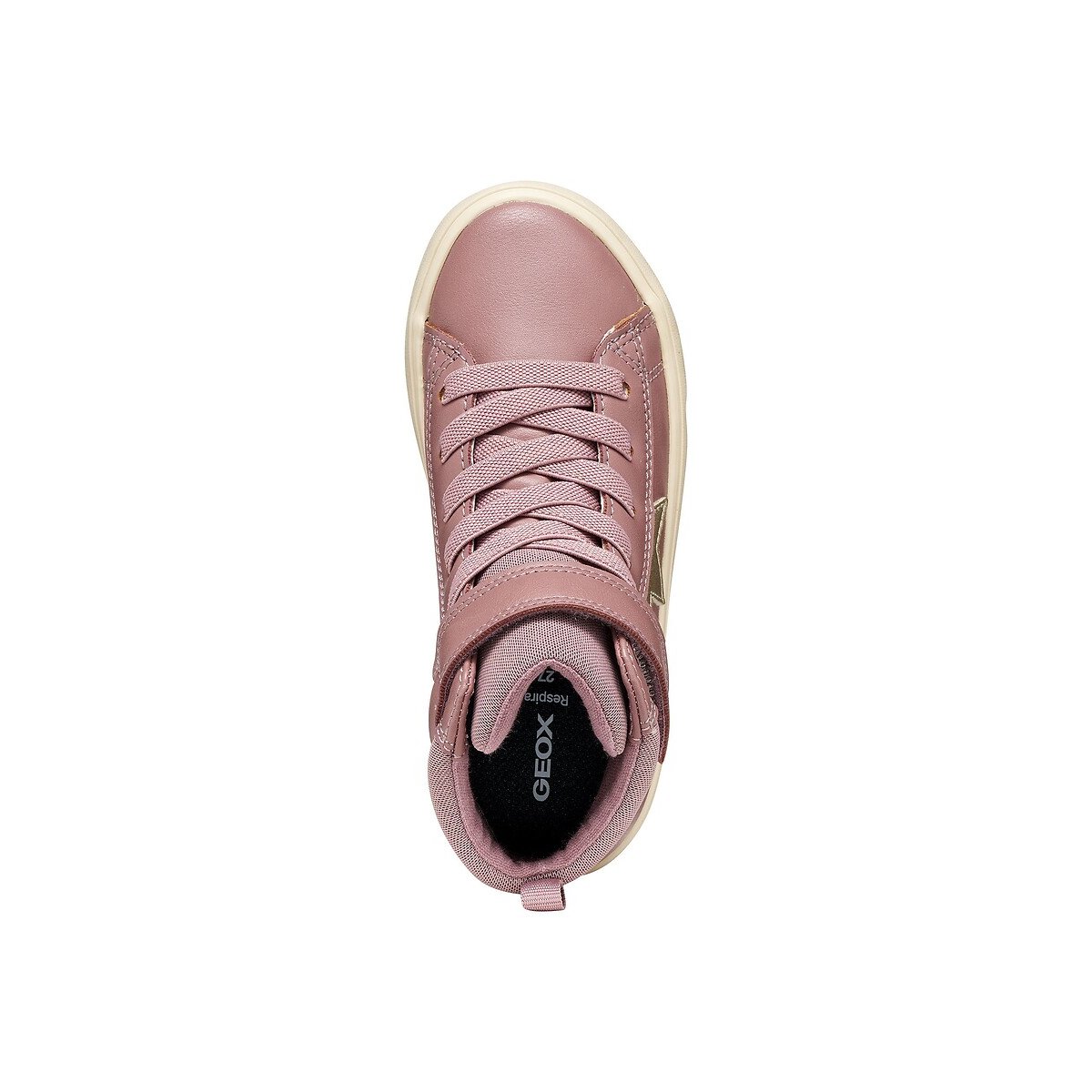Kids Gisli Breathable High Top Trainers pink, GEOX