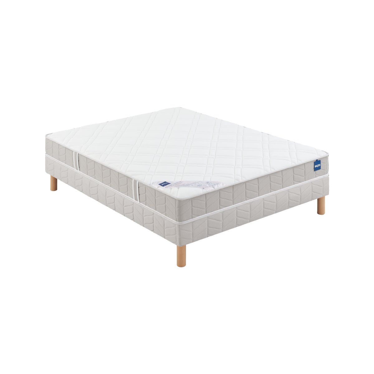 Ensemble sommier et matelas - TOKYO blanc, BULTEX