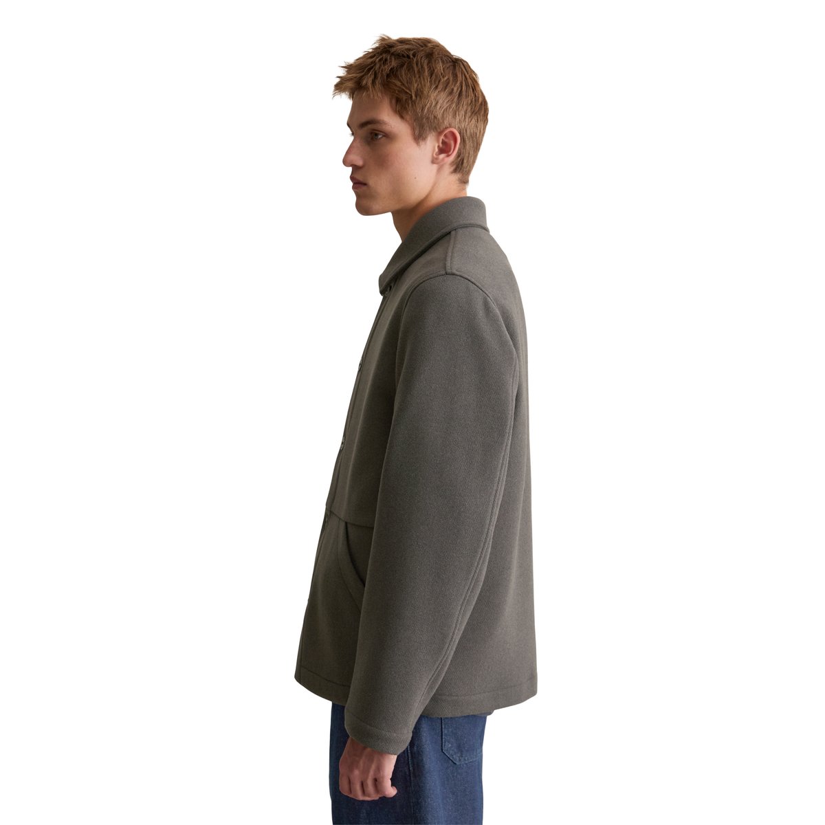 Veste en laine regular en laine mélangée et recyclée noir, MARC O’POLO DENIM