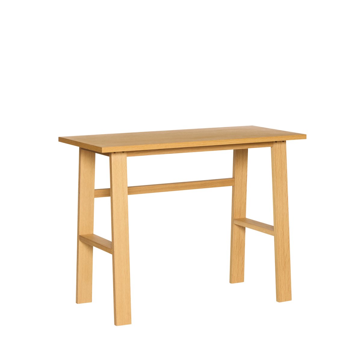 Bureau en placage de chêne et bois de chêne POKE. naturel, HUBSCH