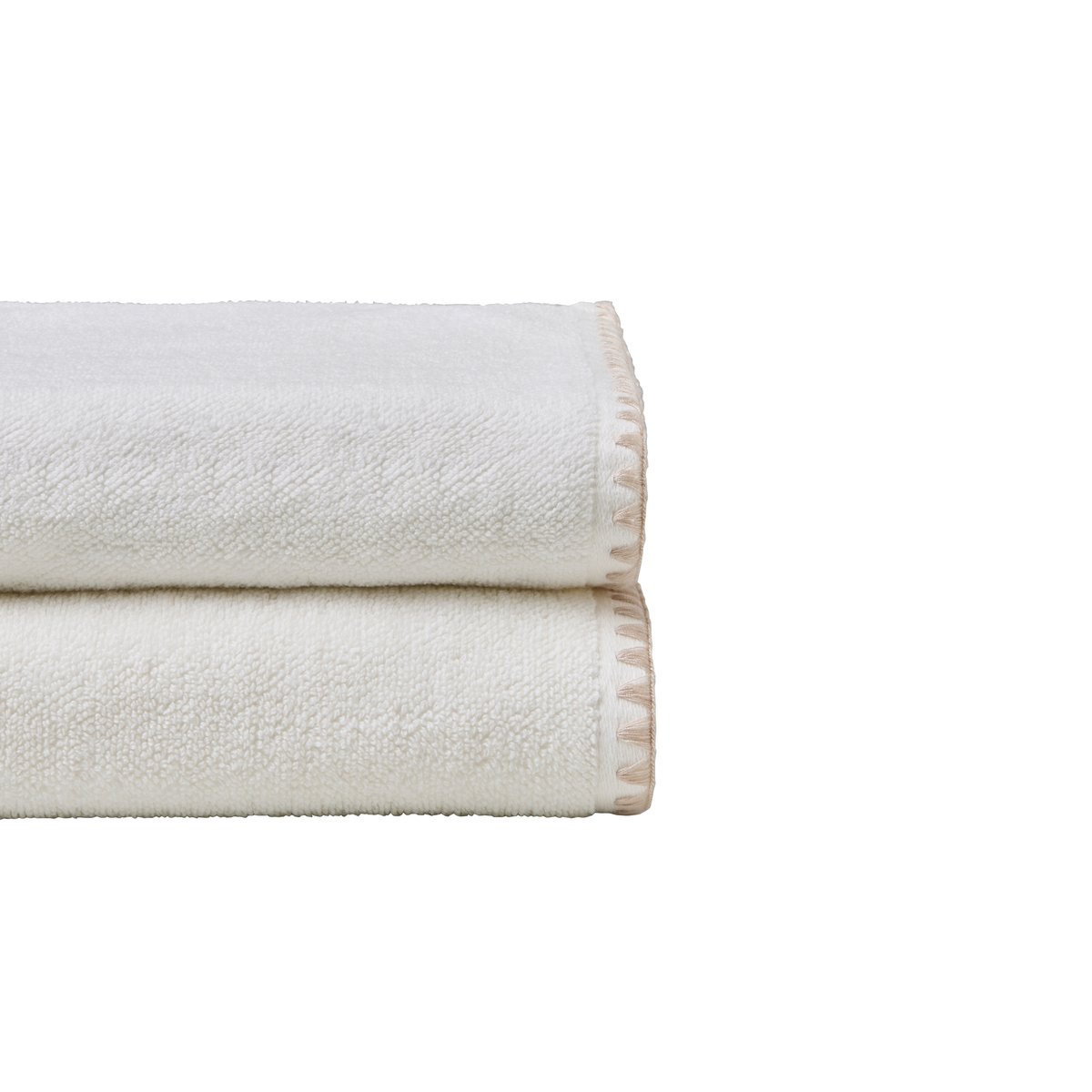 Drap de bain coton bio OPALYS ivoire, CARRE BLANC