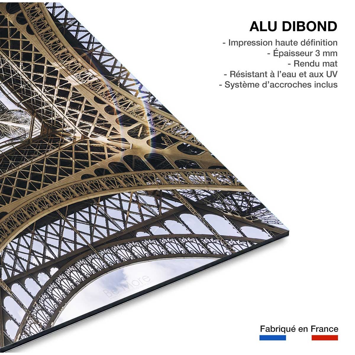 Tableau eiffel et son fer tableau alu dibond, HEXOA