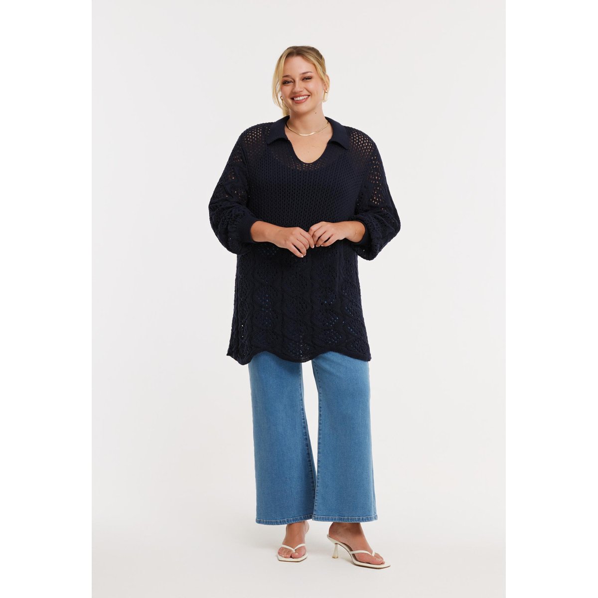 Pull imprimée bleu, YOEK
