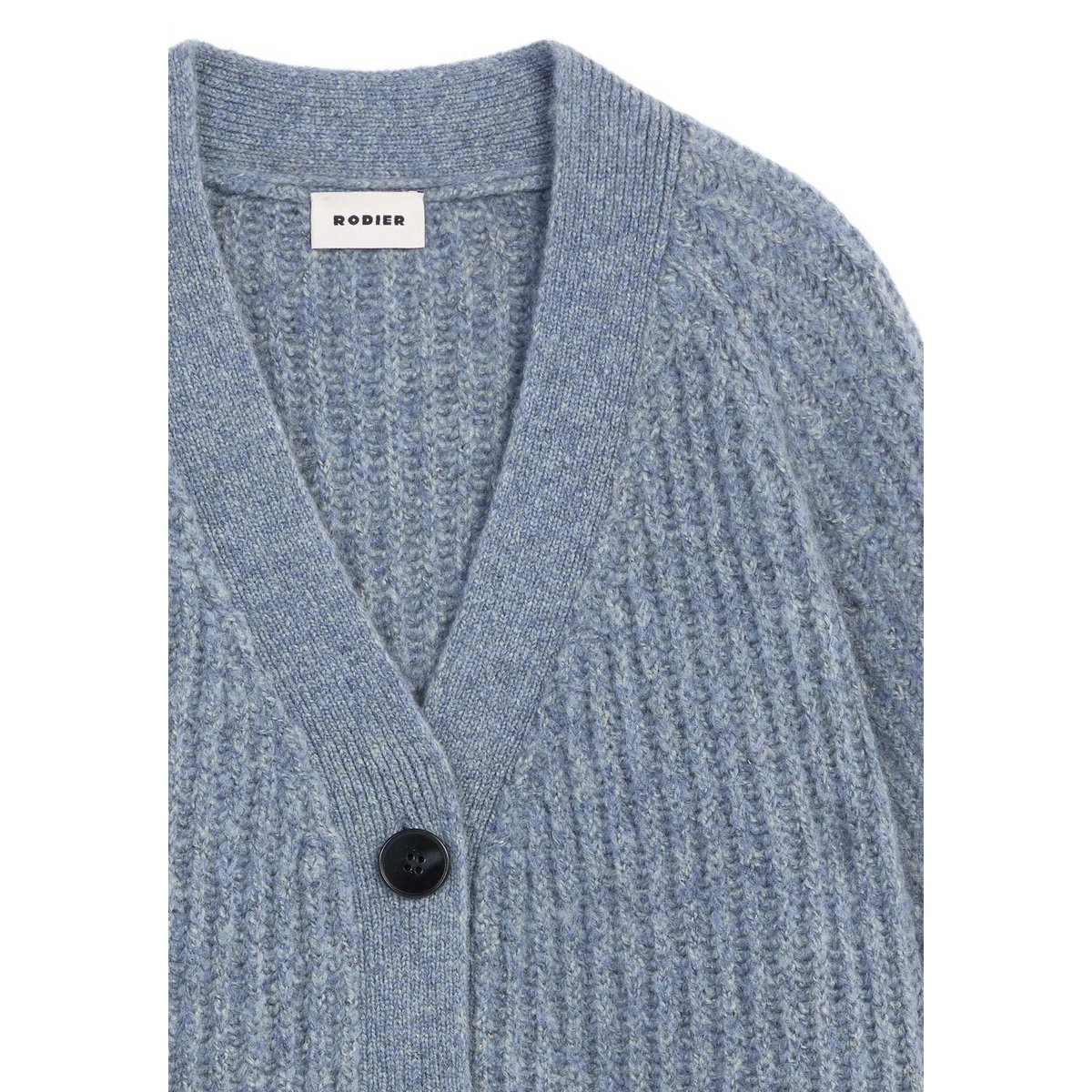 Gilet oversize grosse maille bleu, RODIER