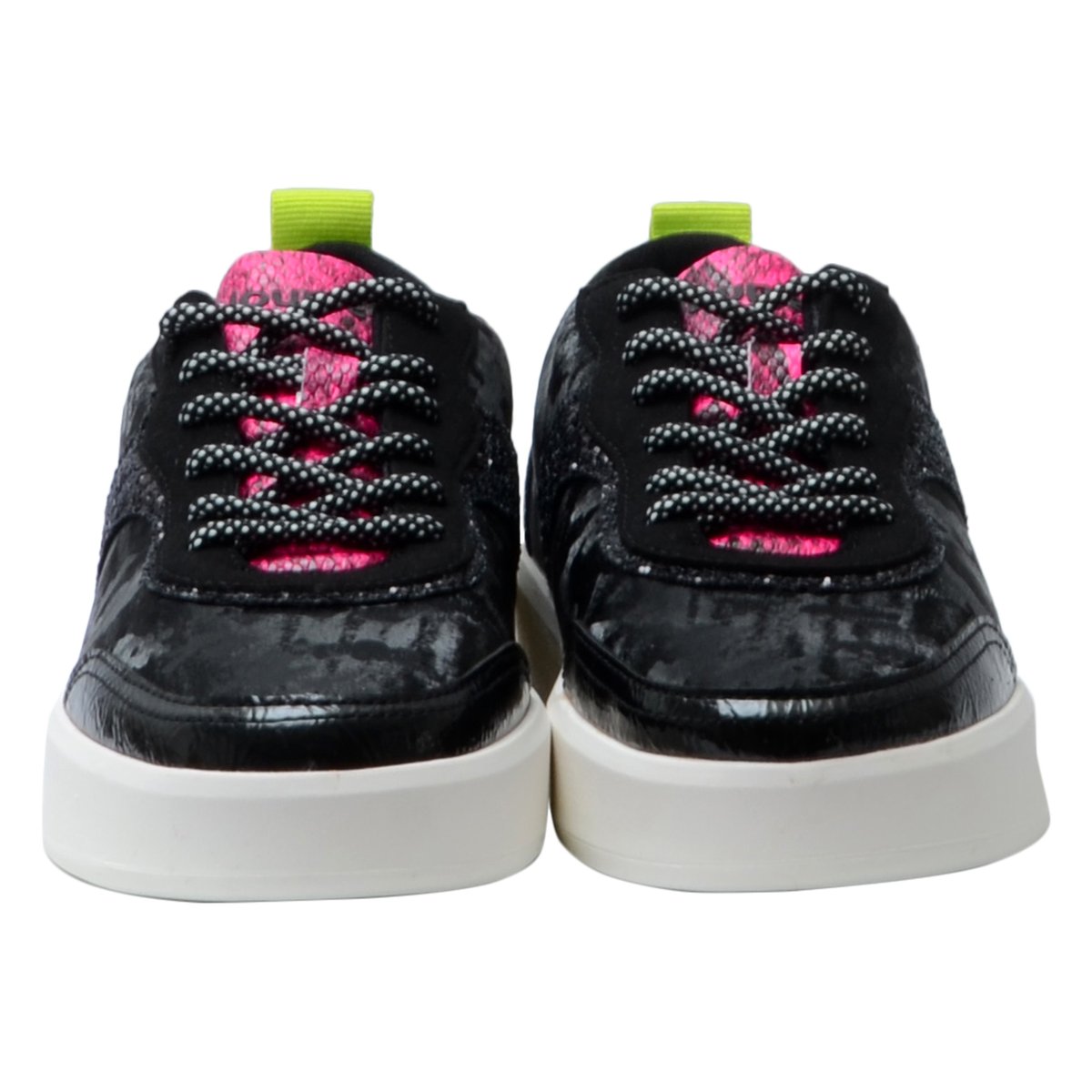 Sneakers Cuir Synthétique Camouflage Glitter noir, DESIGUAL