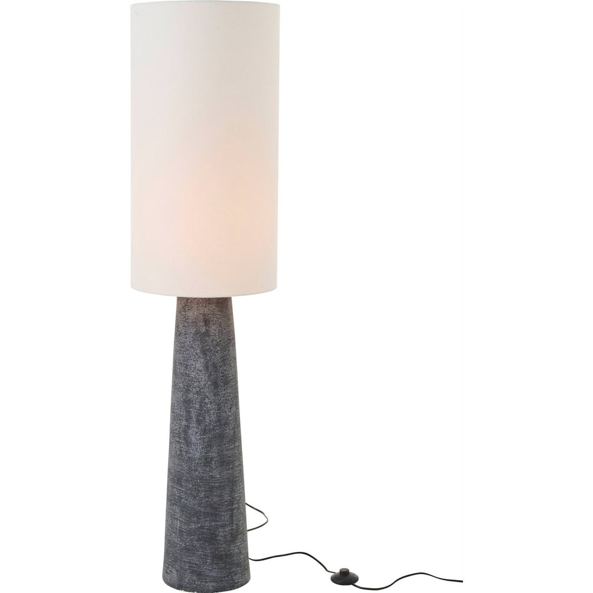 Lampadaire en fibre de verre noir et blanc, RECOLLECTION