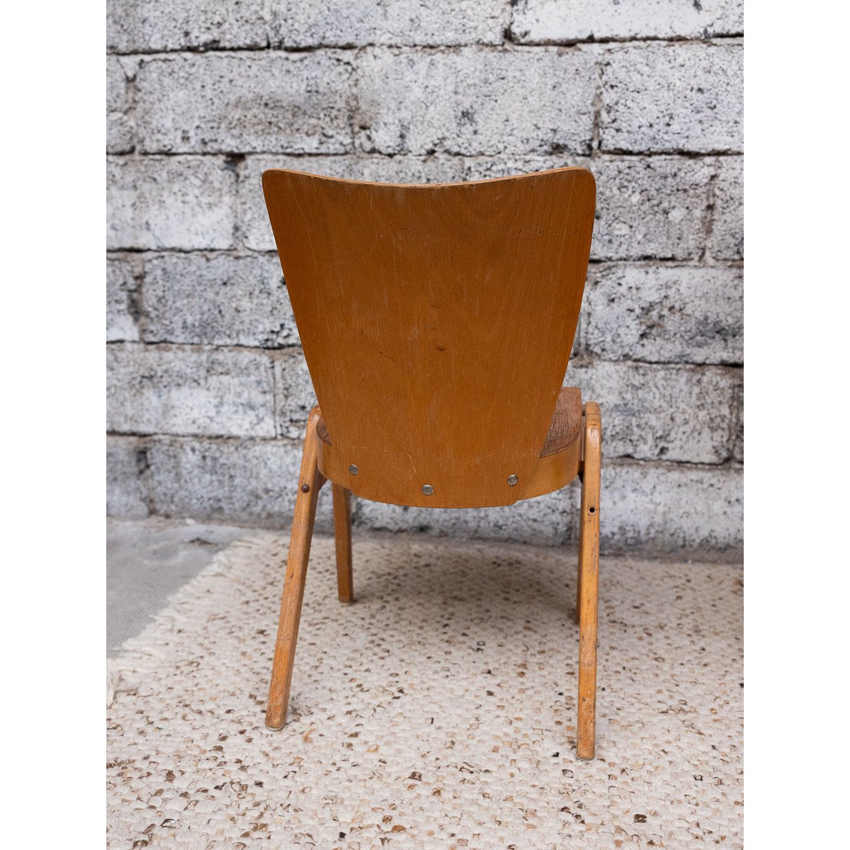Paire de 2 chaises de design Alma N°1778 - Bon état bois clair, DEBONGOUT