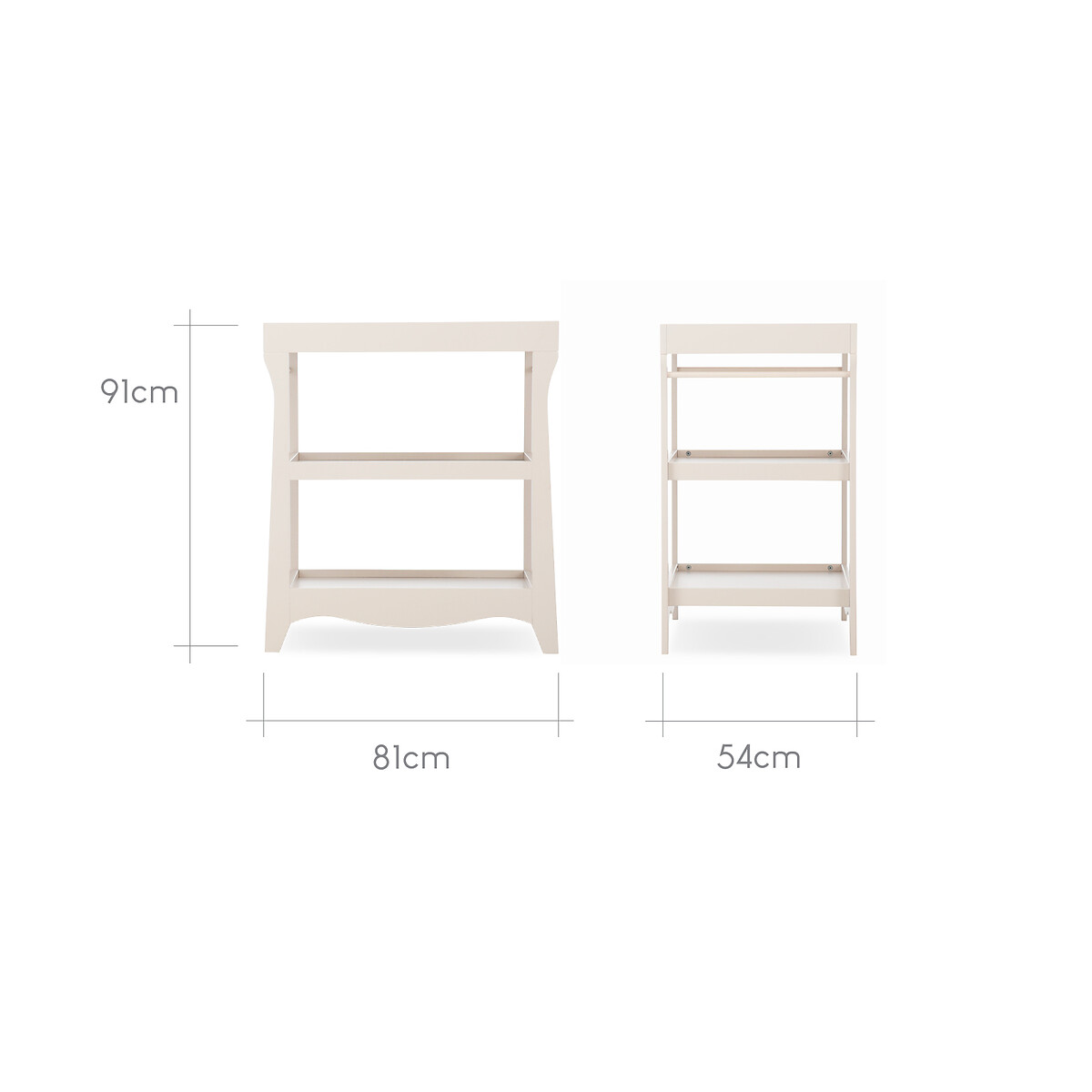 Clara Mini 2-Piece Nursery Furniture Set stone beige, CUDDLECO