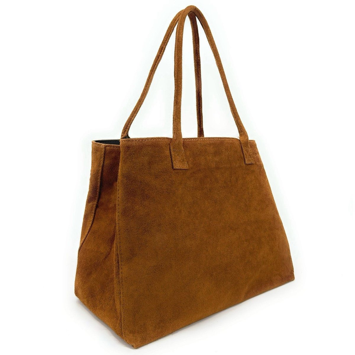 Grand sac cabas en croute de cuir SASHA camel, OH MY BAG