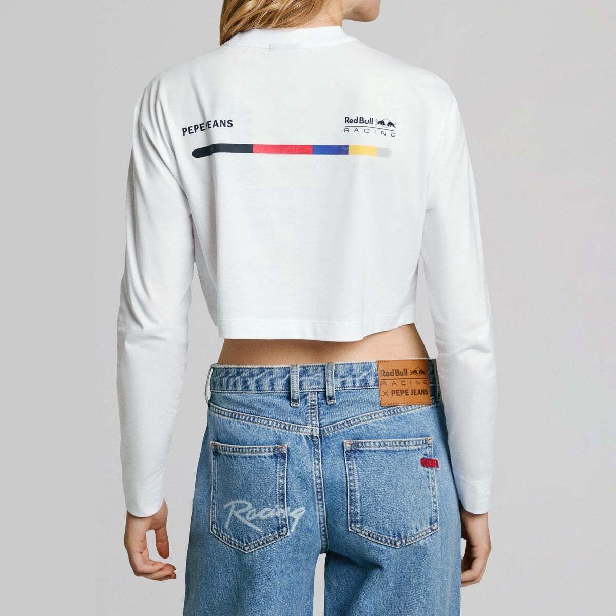 Red Bull Racing T-Shirt Coupe Courte À Manches Longues blanc, PEPE JEANS