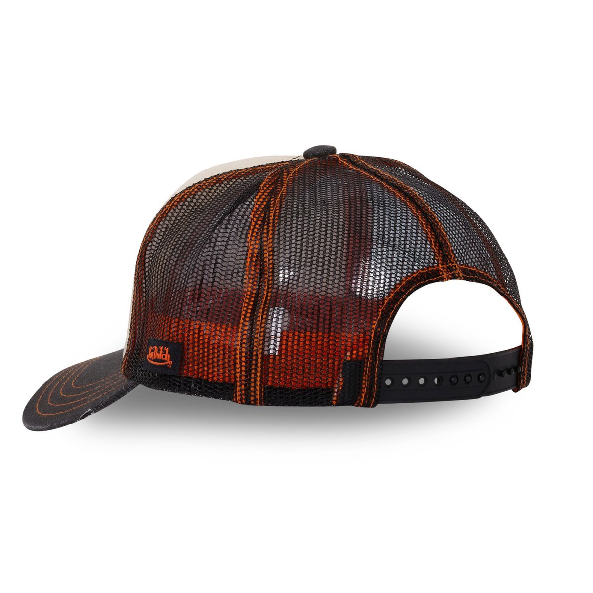 Casquette trucker Crew noir/orange, VON DUTCH