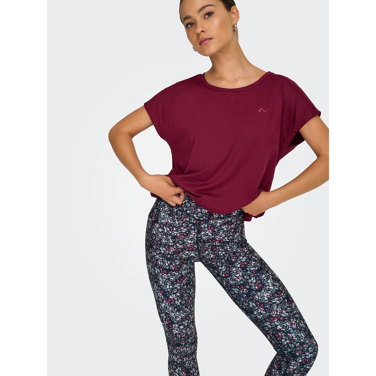 Prya Printed Sports Leggings floral print, ONLY PLAY