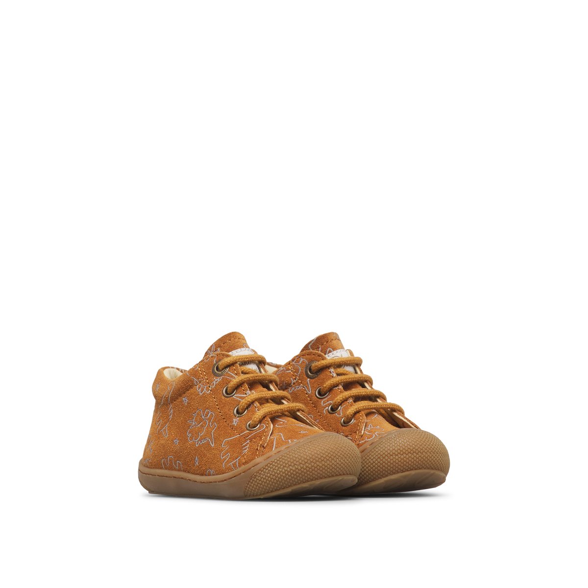 Chaussures premiers pas en suède COCOON cognac-marron, NATURINO