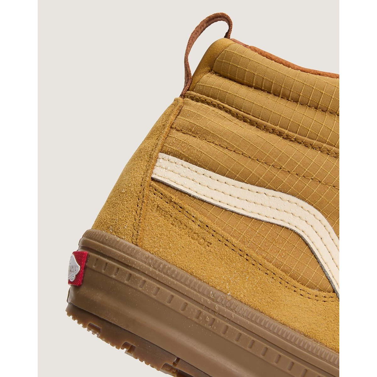 Scarpe da ginnastica alte in pelle SK8-HI Waterproof cammello, VANS