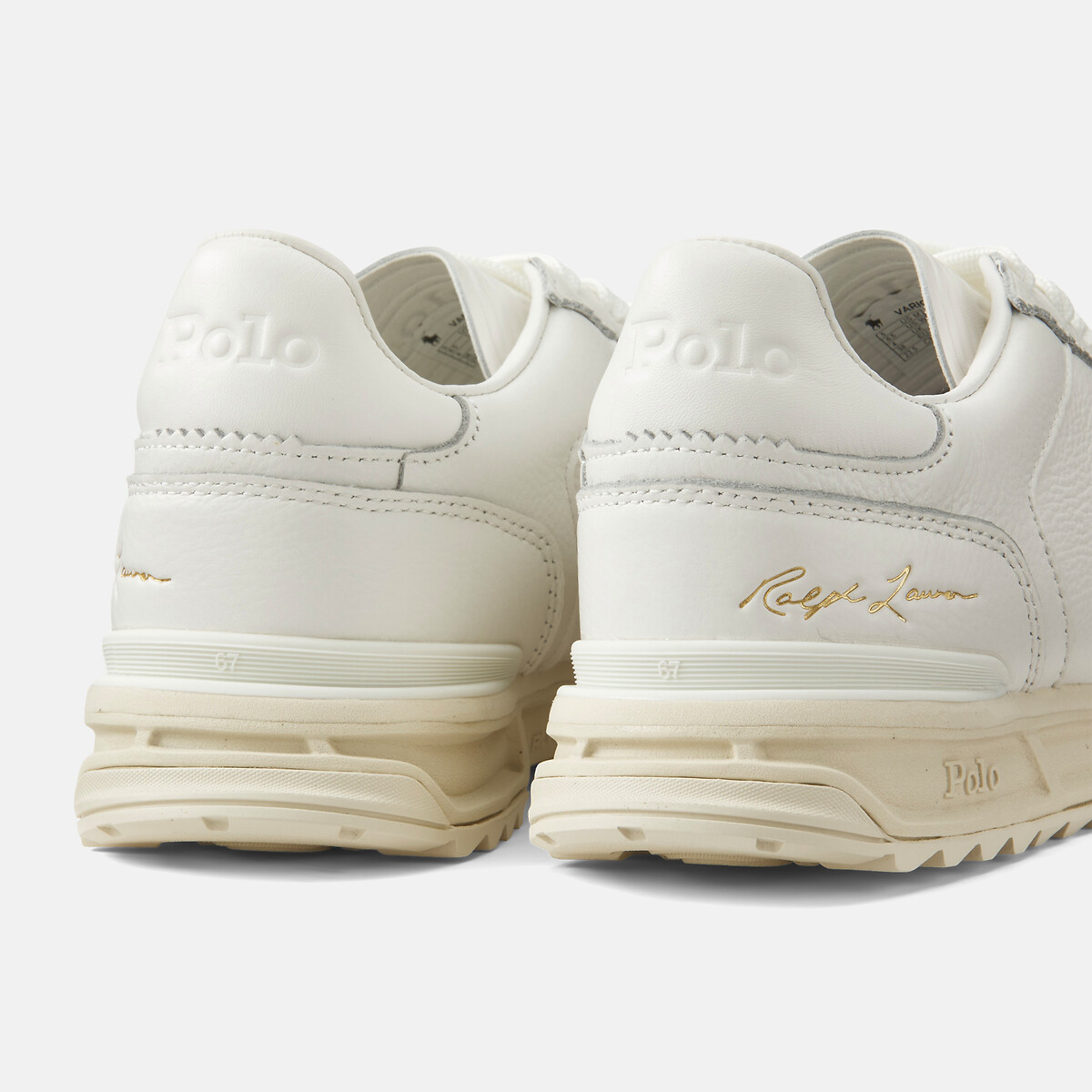 Baskets en cuir, Varick Signature blanc, POLO RALPH LAUREN