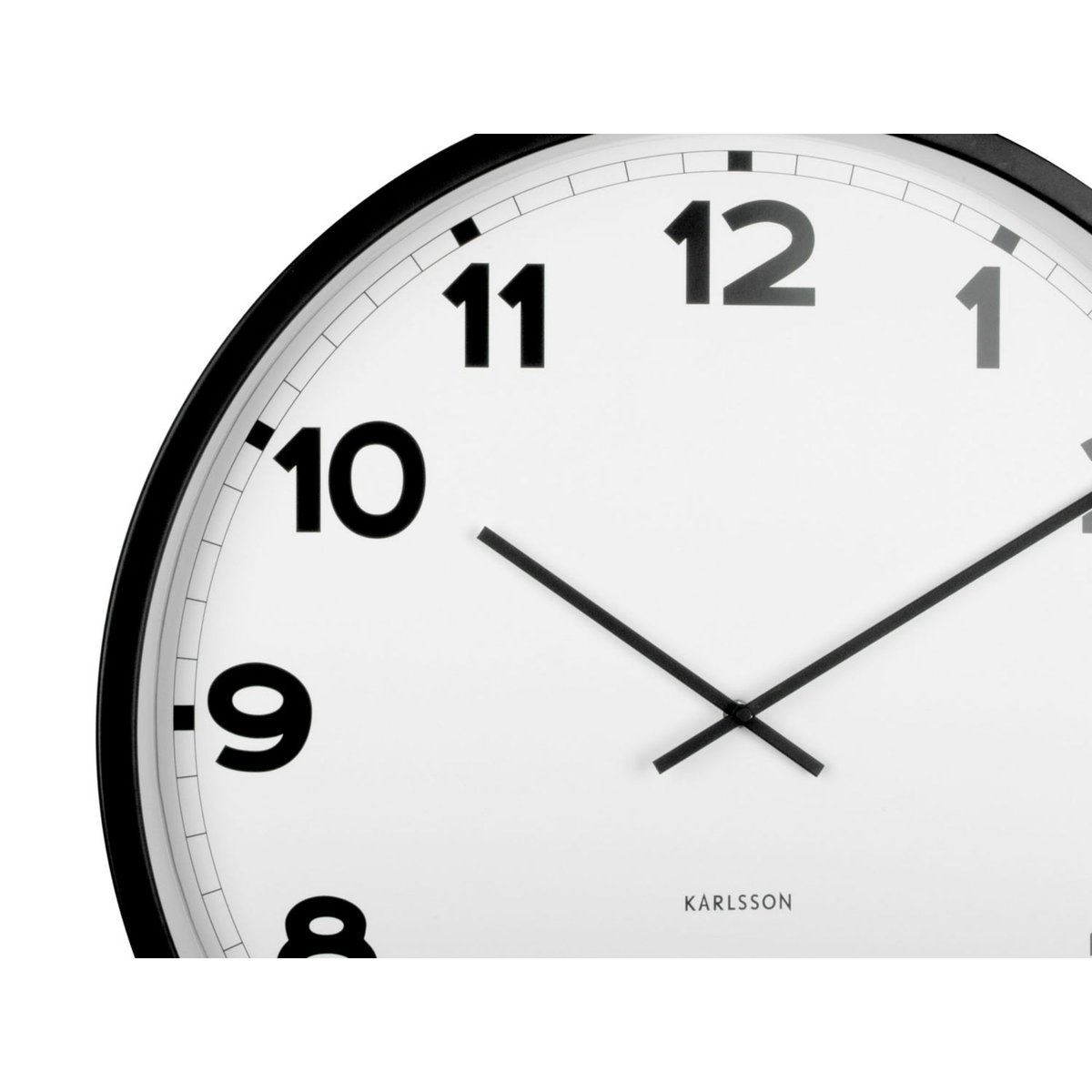 Horloge Murale Fer NEW CLASSIC blanc, KARLSSON