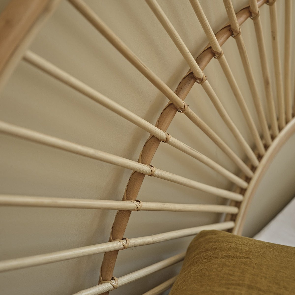 Tête de lit en rotin 160 cm  BOHO naturel, BERAH GETAH