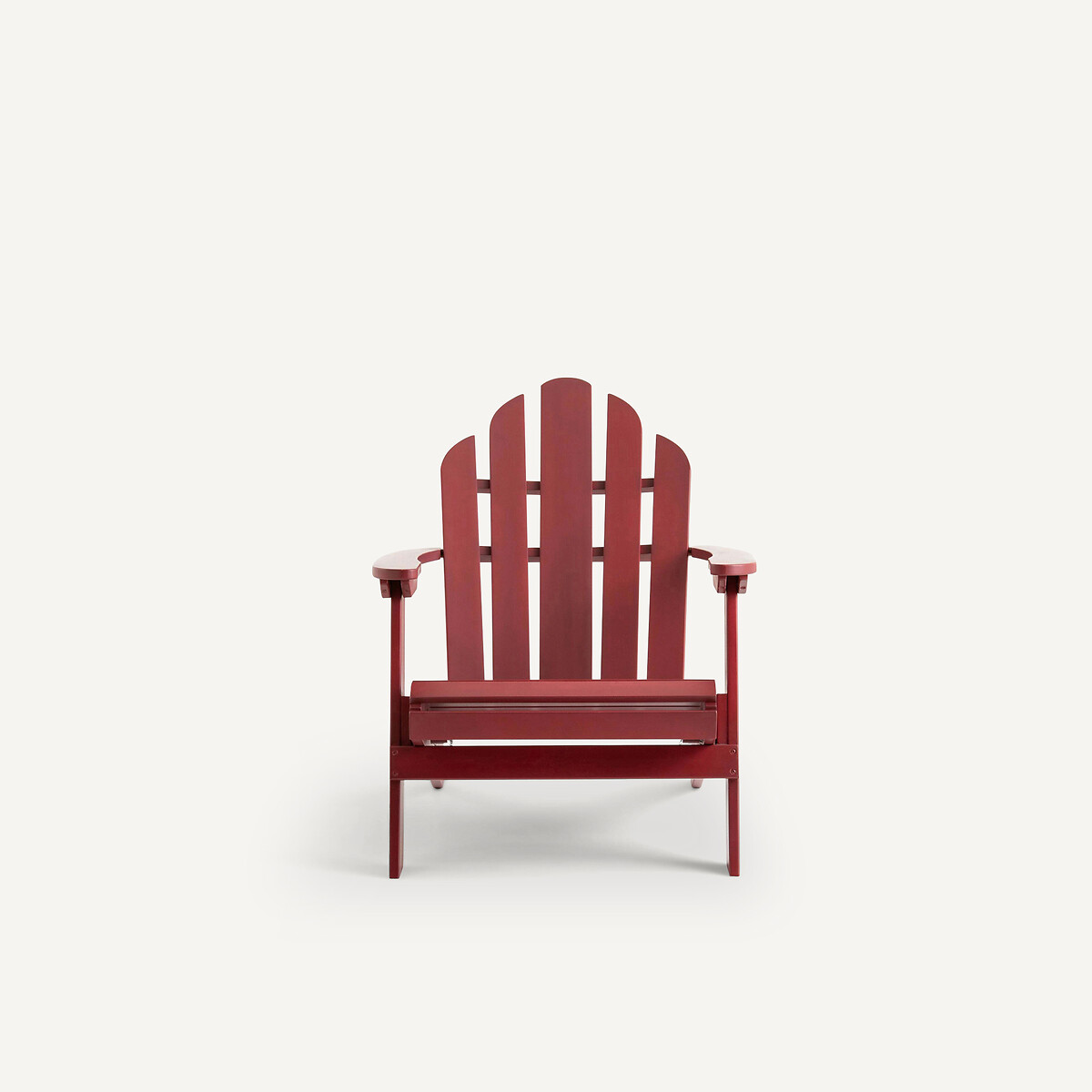 Sillón de jardín Théodore, estilo Adirondack rojo burdeos, AM.PM