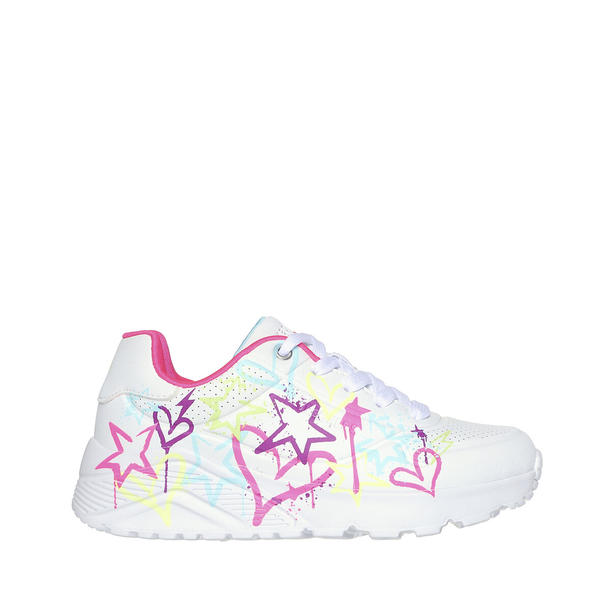 Baskets Uno Lite - My Drip blanc/multicolore, SKECHERS