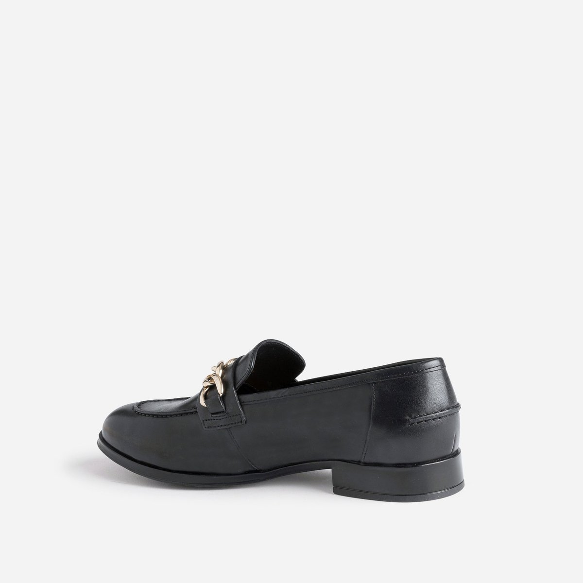 Mocassin en cuir GORGONA noir, ERAM