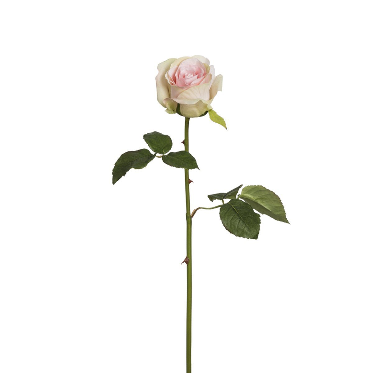 Tige de rose artificielle H53 fuchsia, SIA DECO