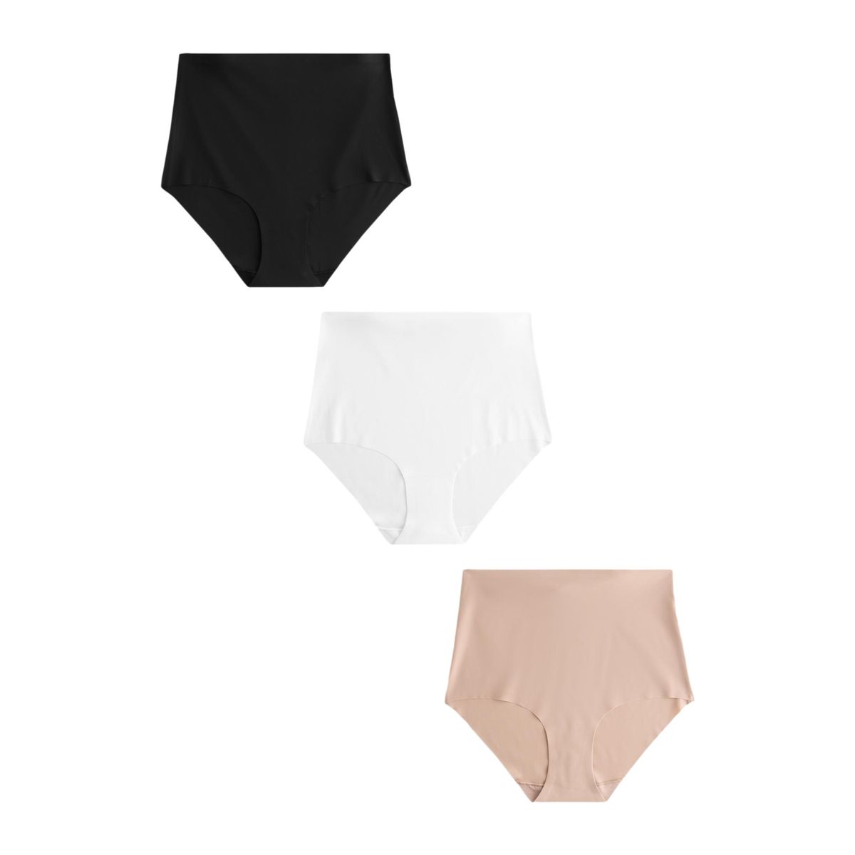 Culotte invisible confortable, lot de 3 noir/blanc/nuit/praline, NEXT