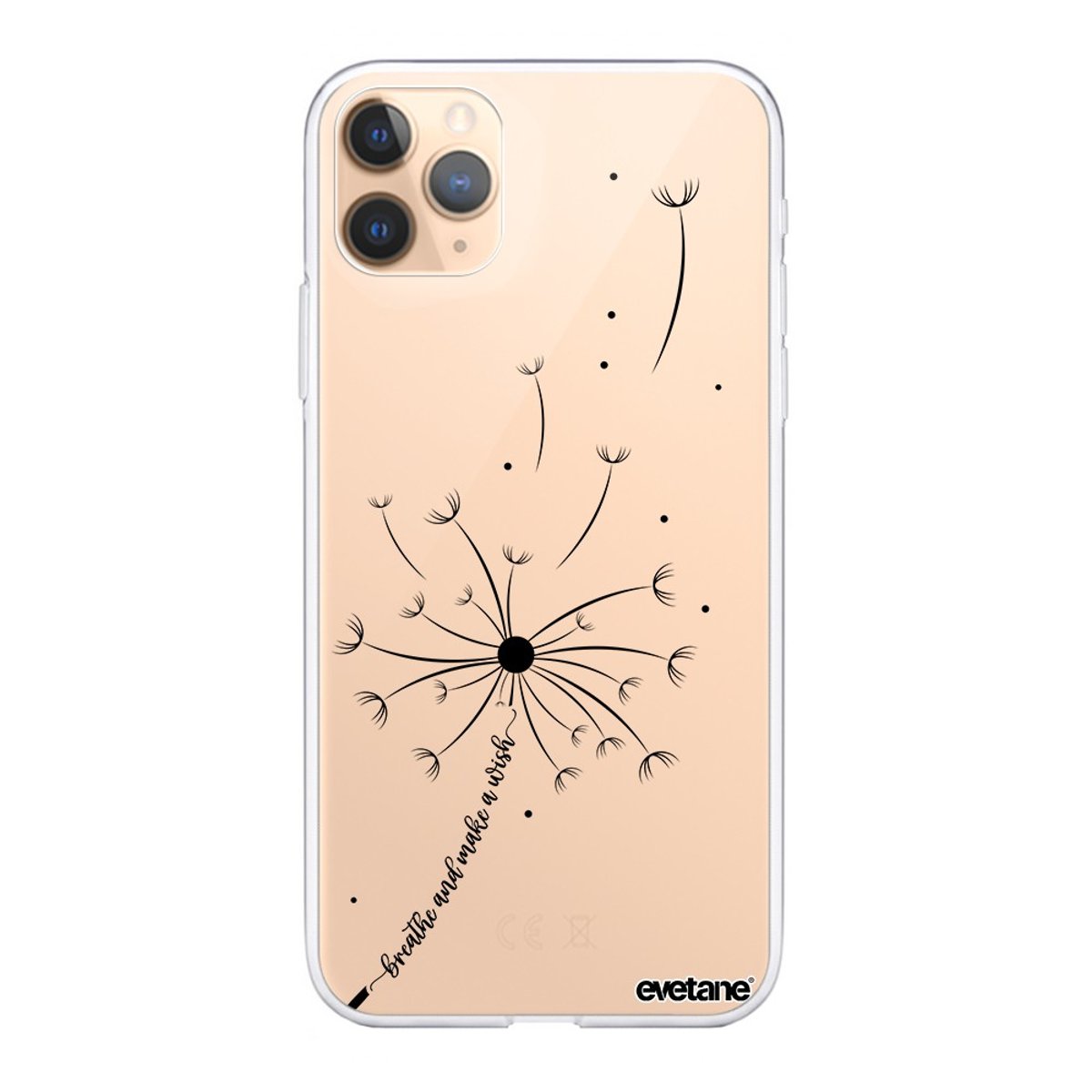Coque 360 iPhone 11 Pro pissenlit make a wish, EVETANE