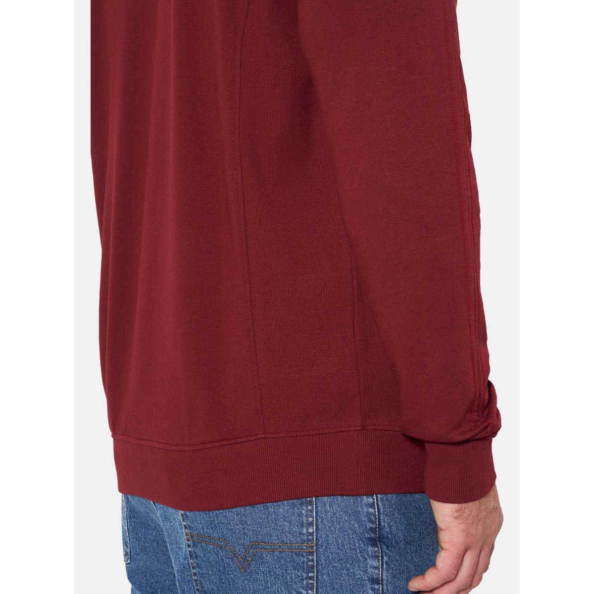 Sweatshirt TJALVE rouge foncé, JAN VANDERSTORM