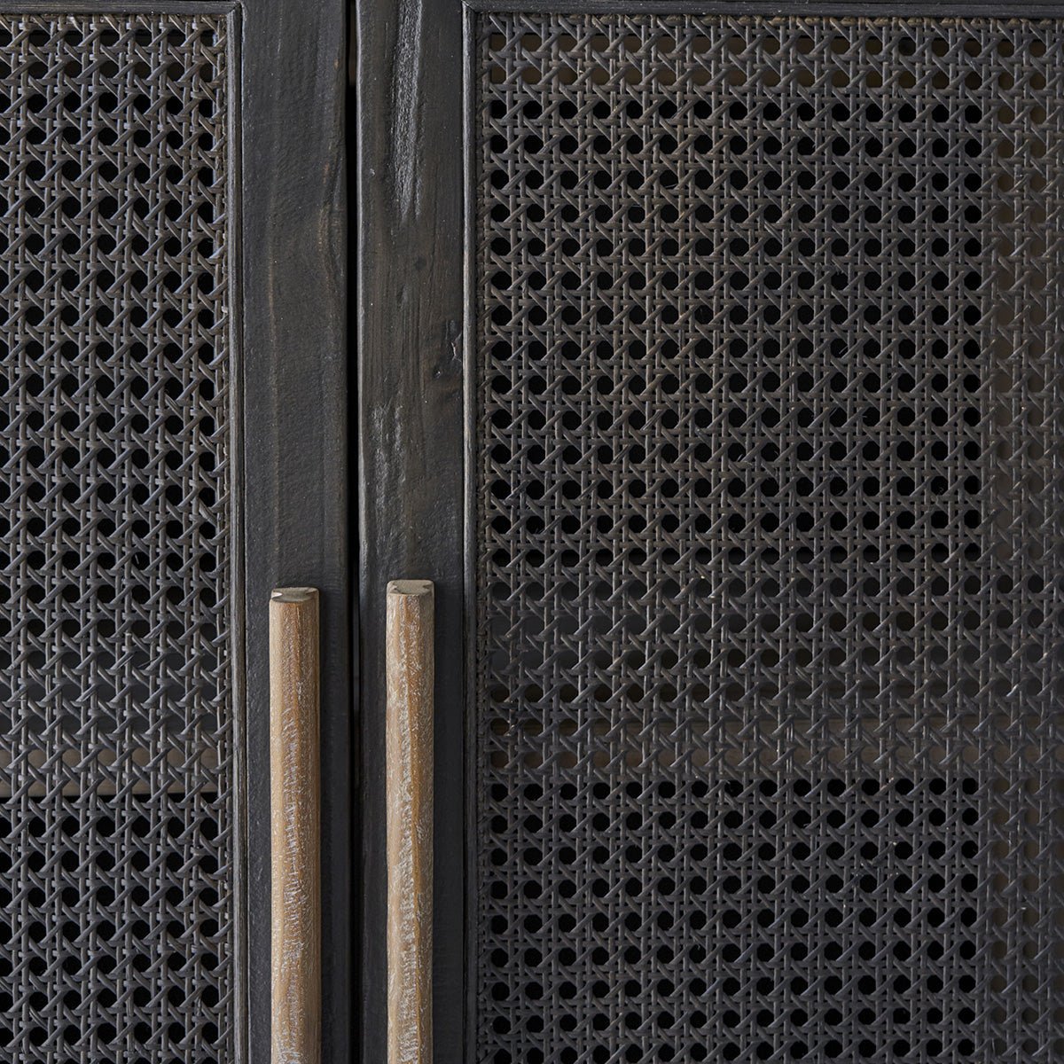 Armoire 2 portes en bois recyclé massif JUNKO gris, BERAH GETAH