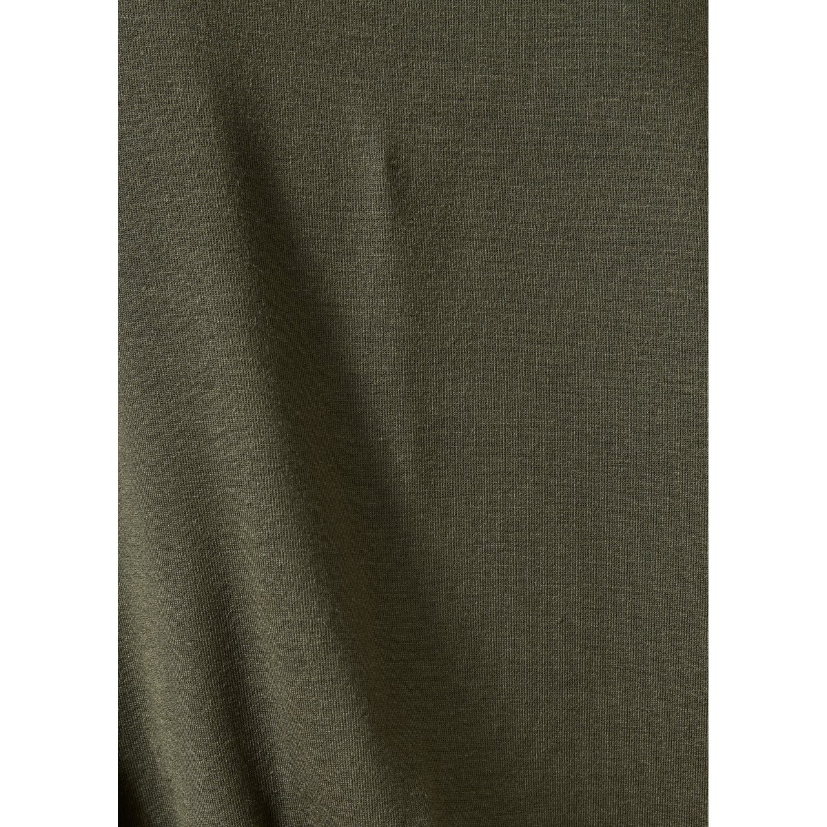 T-shirt manches longues oversize fluide en modal kaki, LA FEE MARABOUTEE