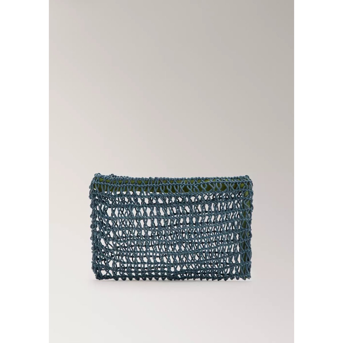 Trousse de toilette résille coton bleu, MANGO