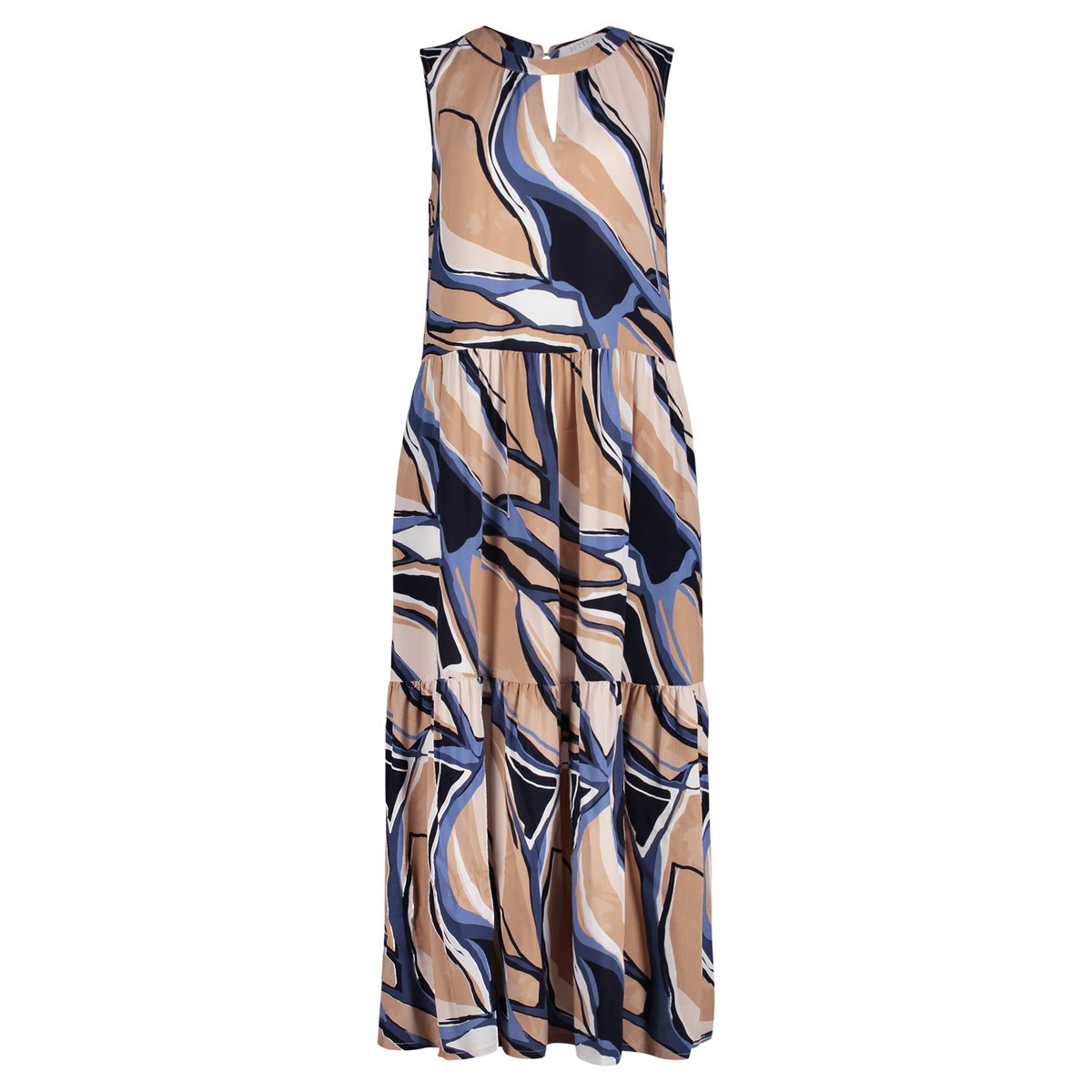 Robe d'été à jupe à volants nature/blue, BETTY & CO