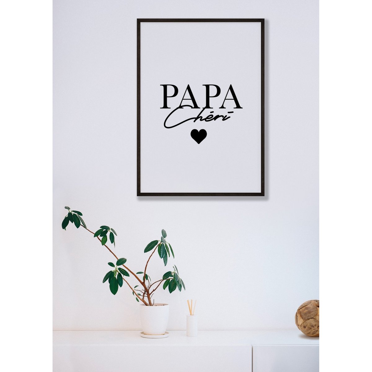 Affiche Papa chéri blanc, L'AFFICHERIE