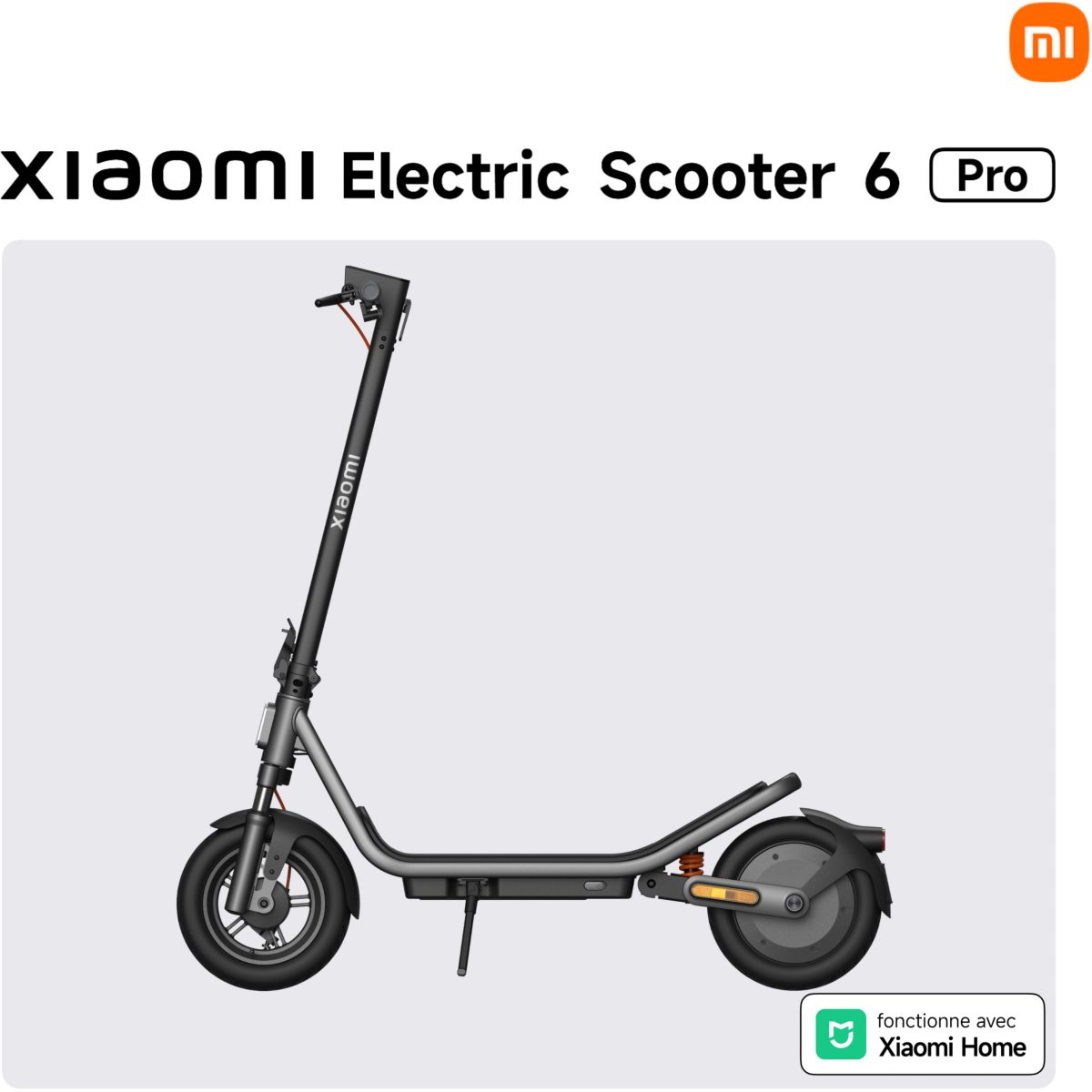 Trottinette électrique Electric Scooter 6 Pro Noir noir, XIAOMI