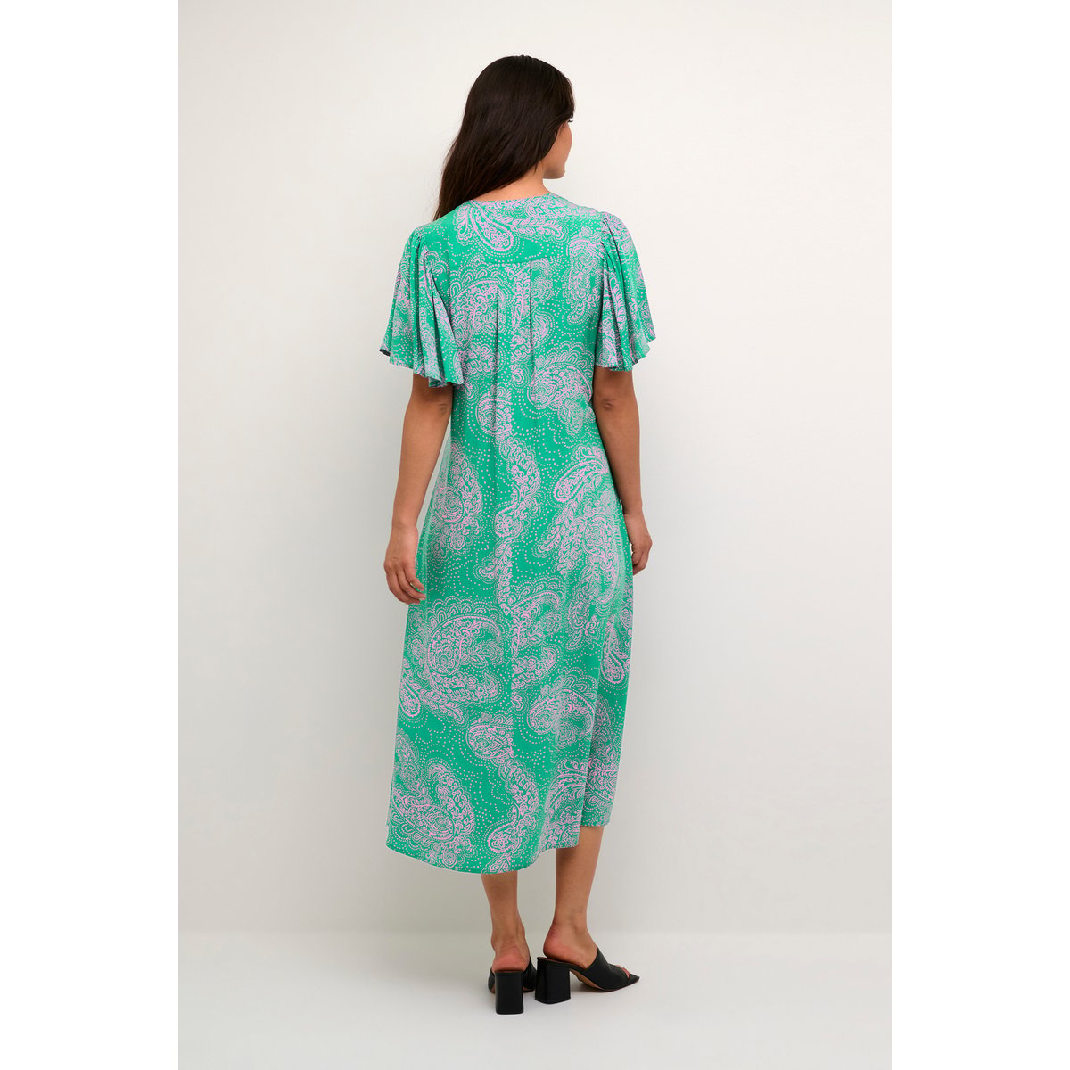Robe vert/rose cachemire, CULTURE