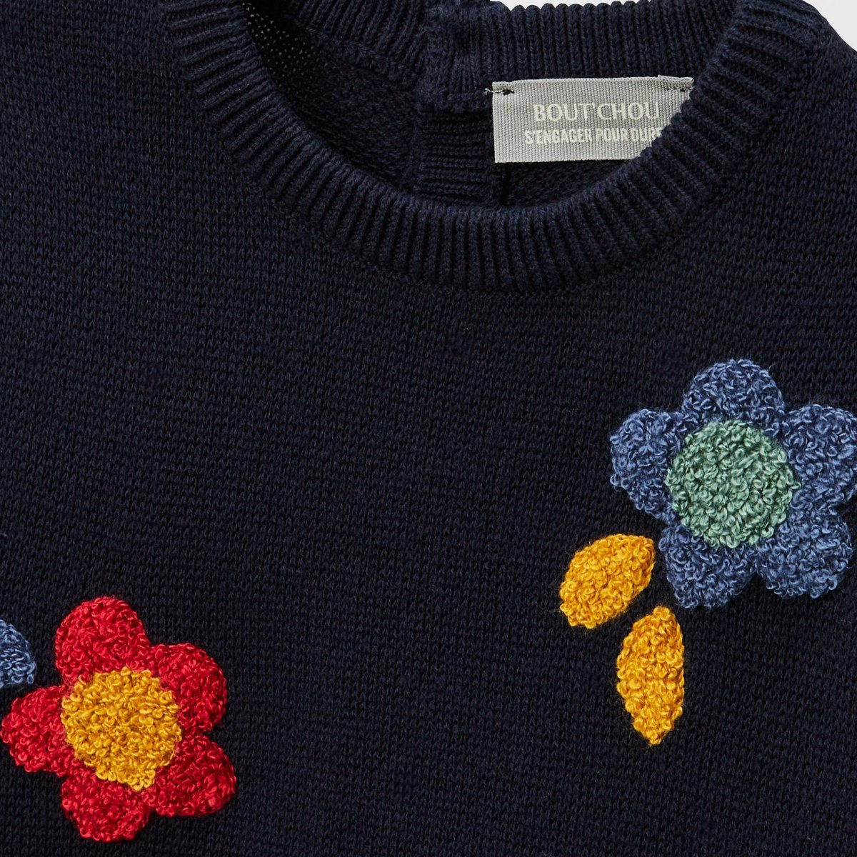 Pull brodé en coton nuit bebe, BOUT'CHOU