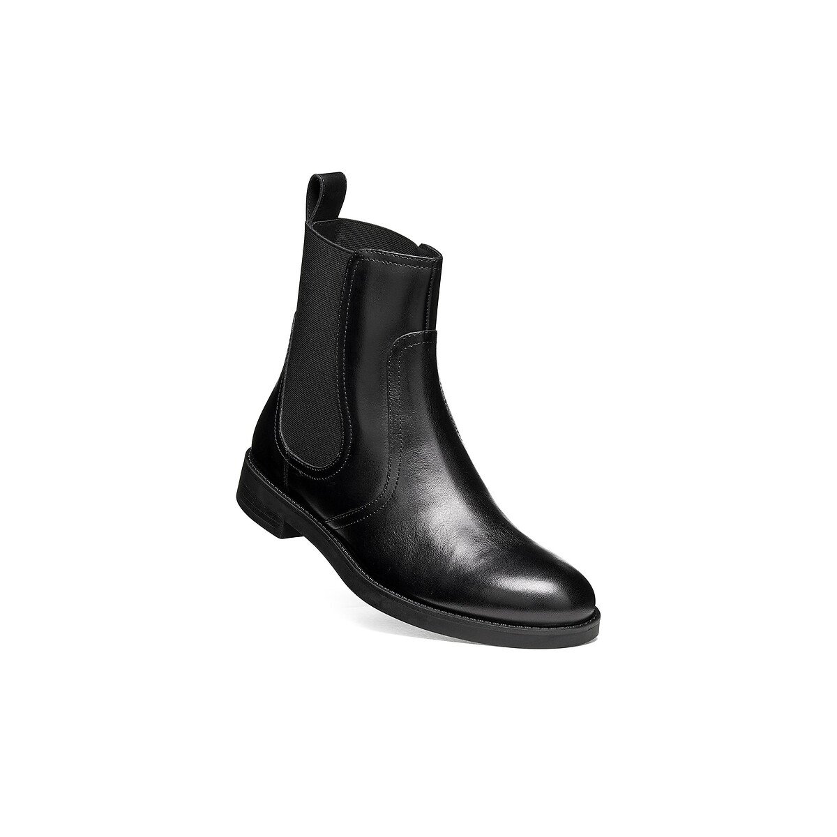 Bottines chelsea en cuir, ESMEENA noir, GEOX