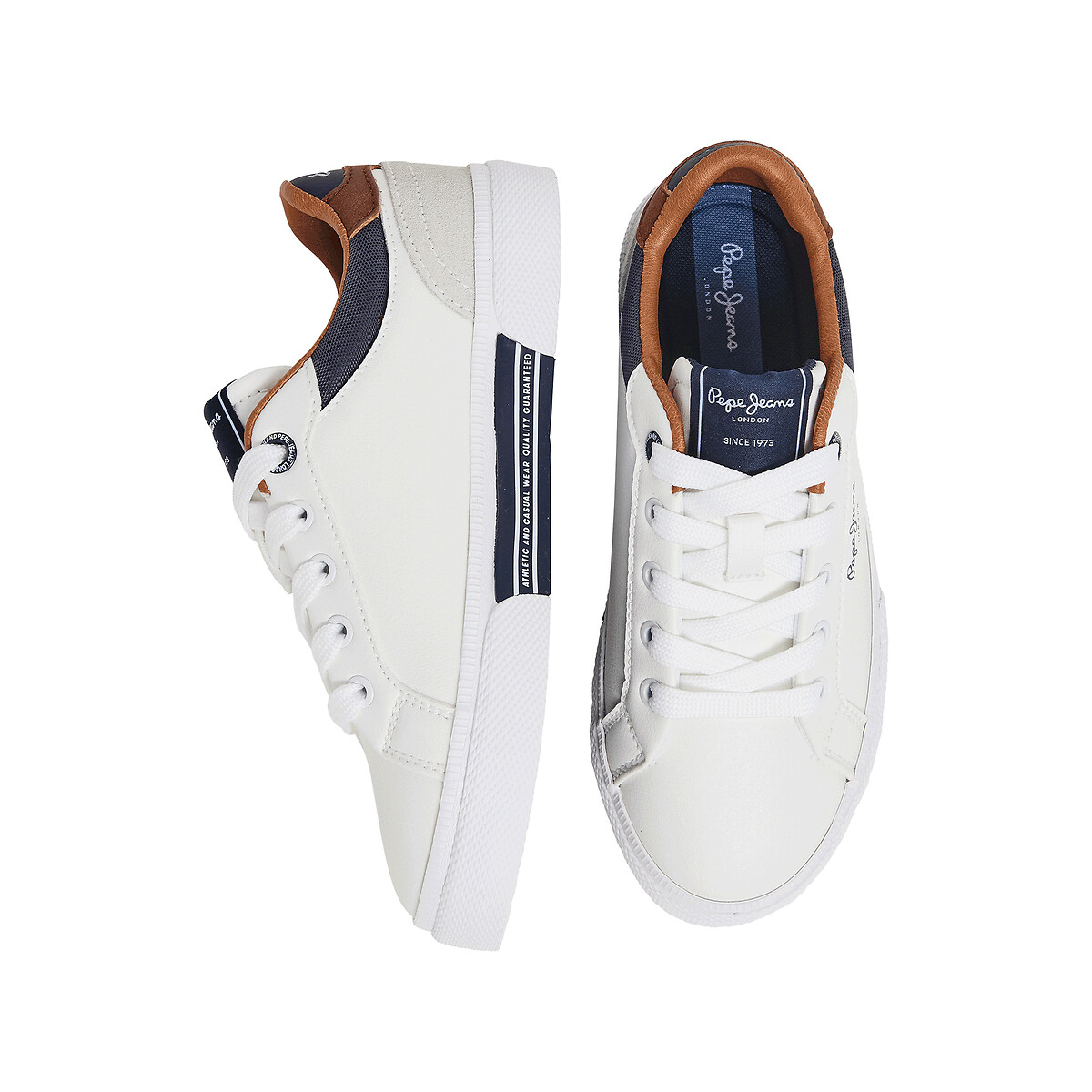Baskets Kenton Court blanc, PEPE JEANS