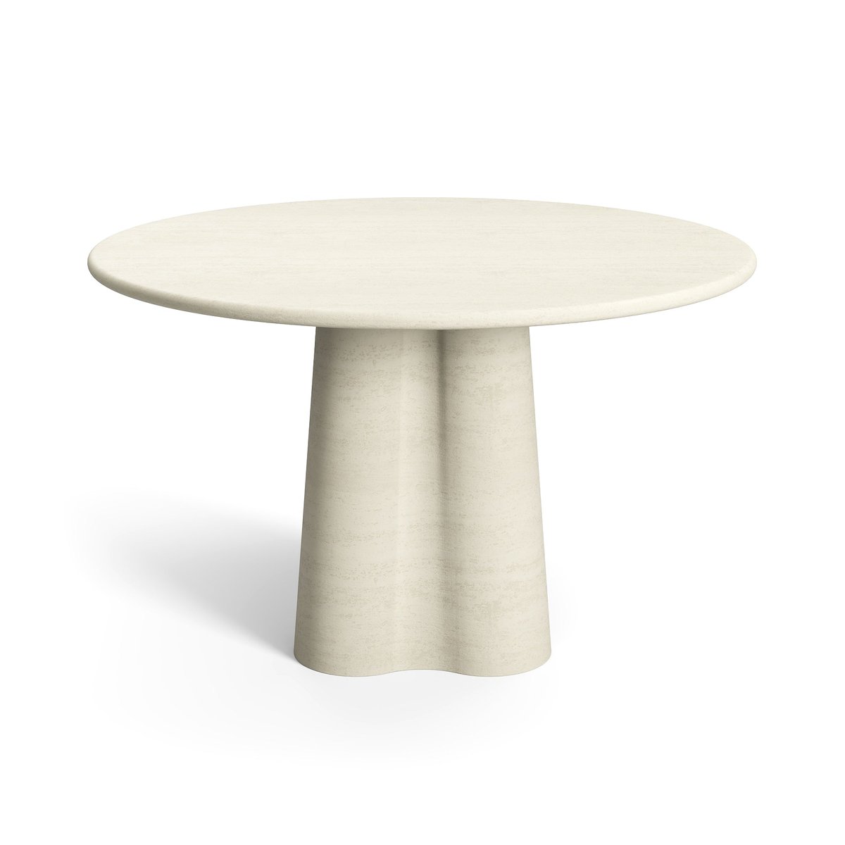 Table à manger micro ciment en micro ciment IRIS crème, SIA HOME