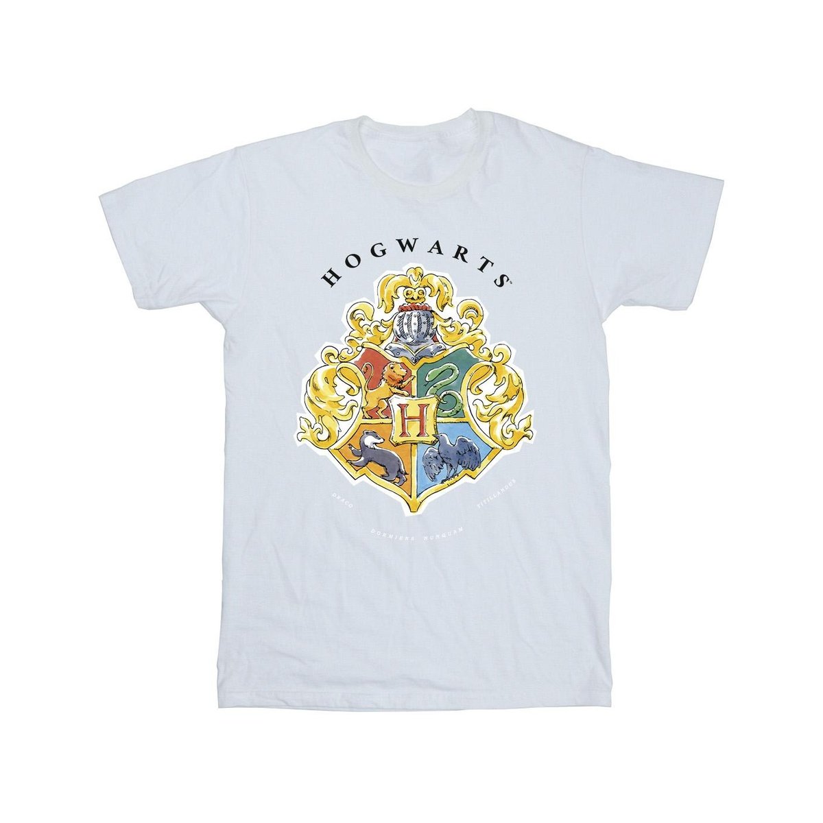 T-shirt HOGWARTS blanc, HARRY POTTER