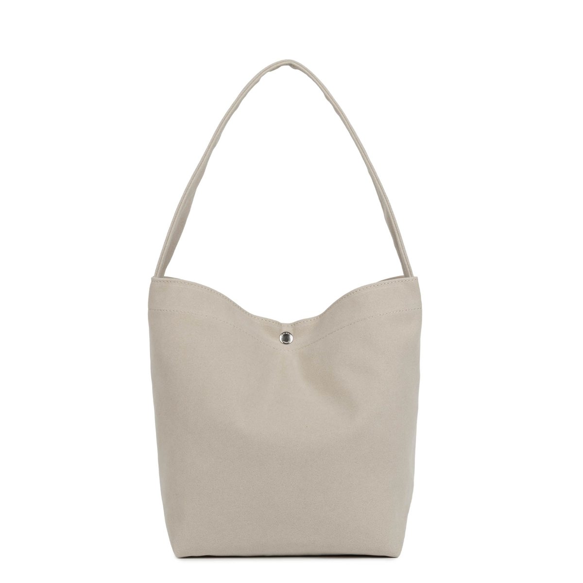 Mini sac seau SUÉDINE KBA ivoire, LANCASTER