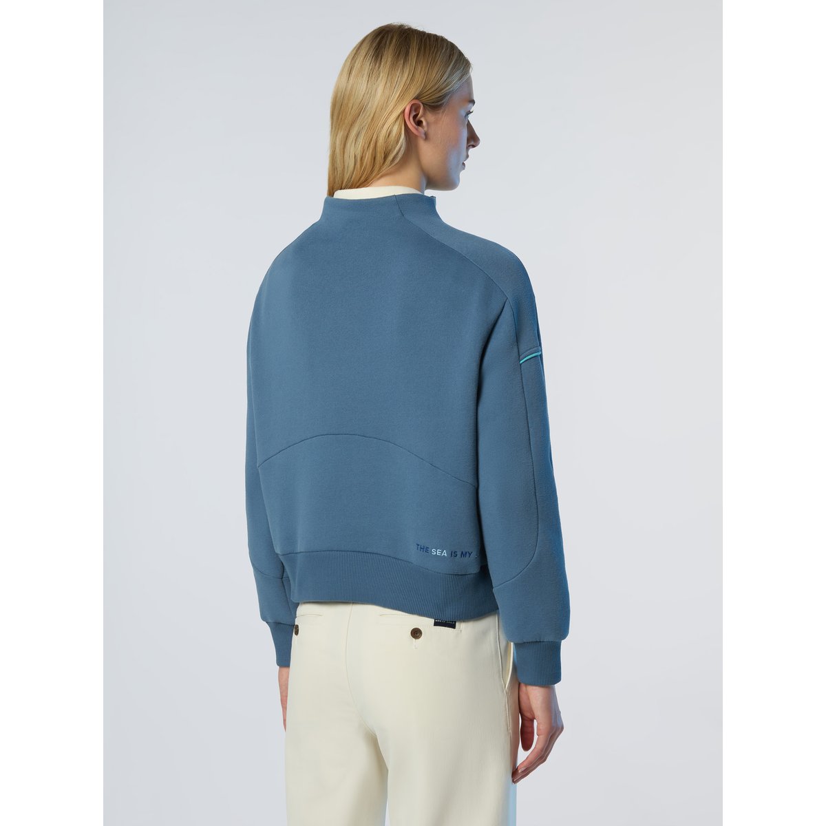 Sweat-shirt demi-zip bleu nuit, NORTH SAILS