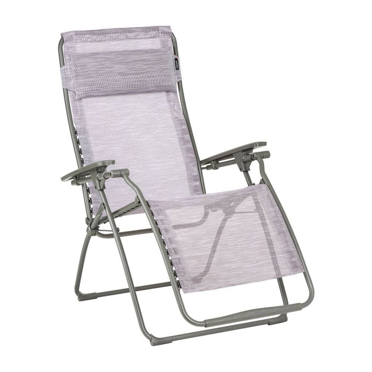 Fauteuil Relax Zéro Gravité - FUTURA mauve flora, LAFUMA MOBILIER