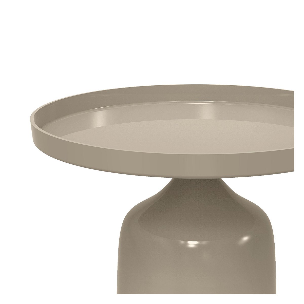Table d'appoint en aluminium FANNY gris, HABITAT