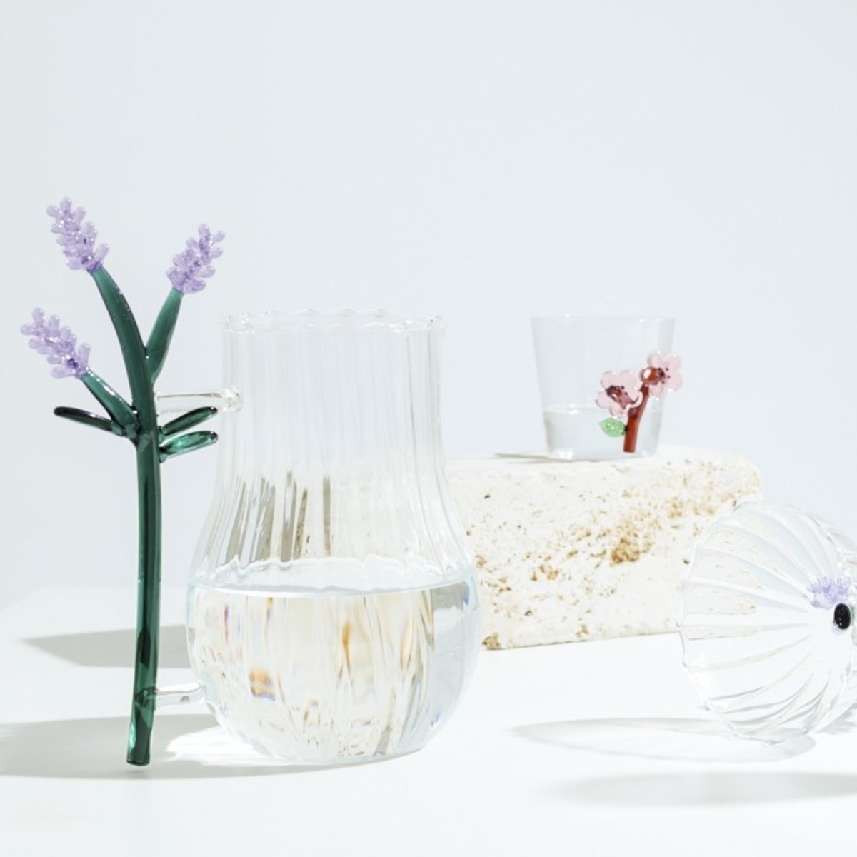 Carafe verre BOTANICA Lavender lavande, ICHENDORF