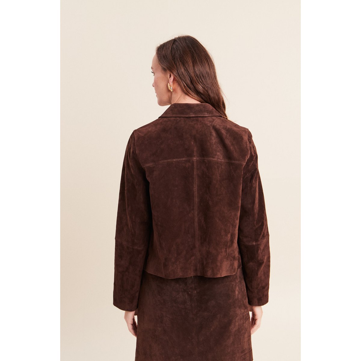 Veste doublée marron foncé, BREAL