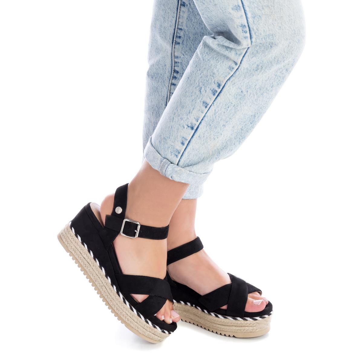 Sandales avec cale de 7 cm kaki, REFRESH
