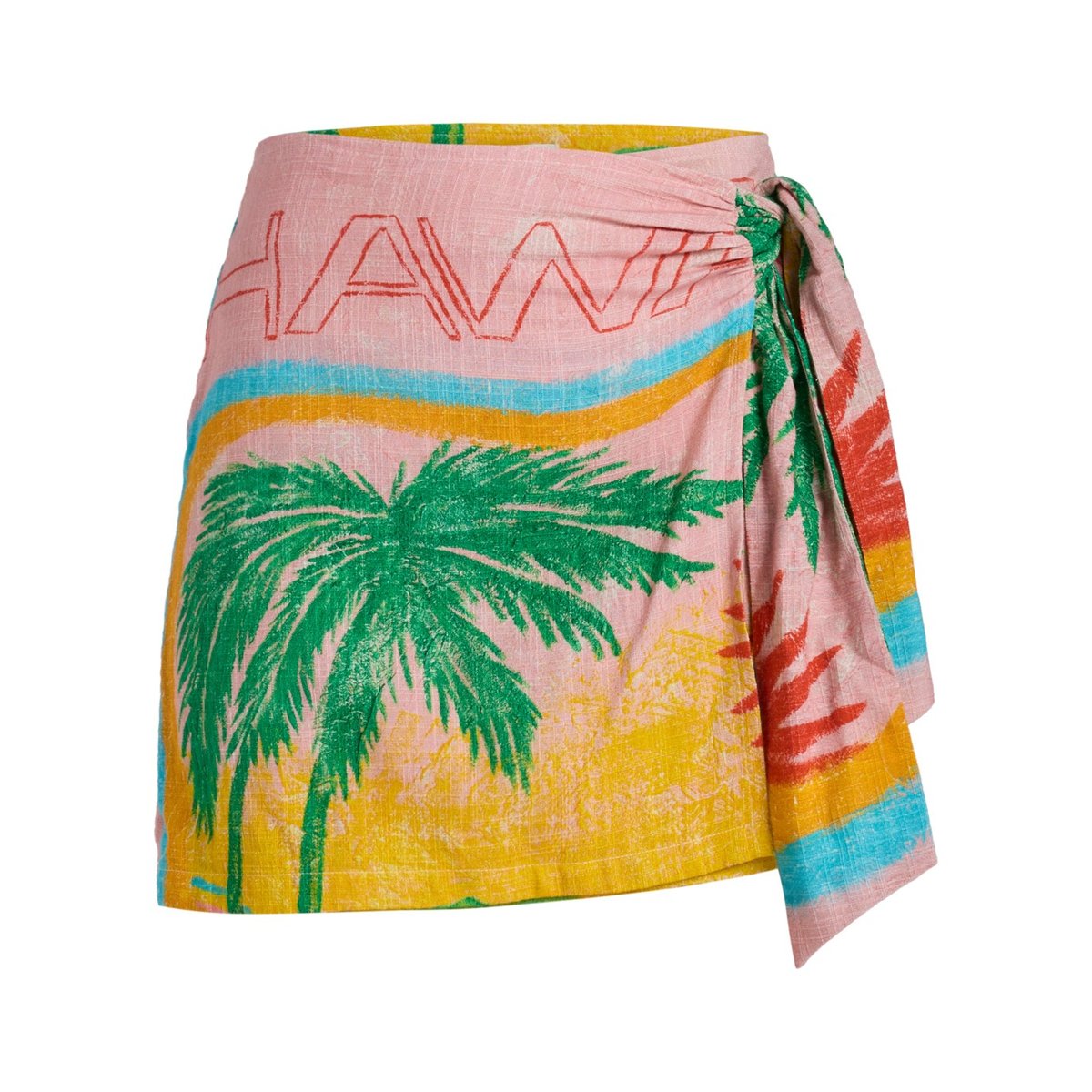 Jupe courte ATLAS SUMMER COCKTAIL. blanc bright white, ROXY