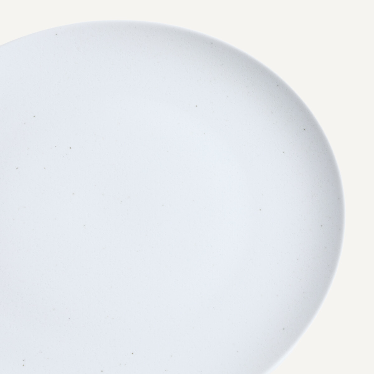 Set of 4 Rilka Speckled Porcelain Flat Plates white, AM.PM